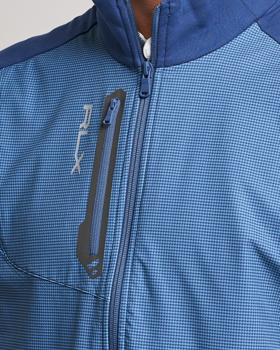 Men | Coats & Jackets | RLX Ralph Lauren | Techy Terry Vest Light Navy Houndstooth