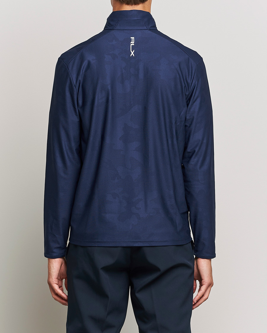 Men | Sweaters & Knitwear | RLX Ralph Lauren | Luxury Performance Jersey Half-Zip French Navy Camo