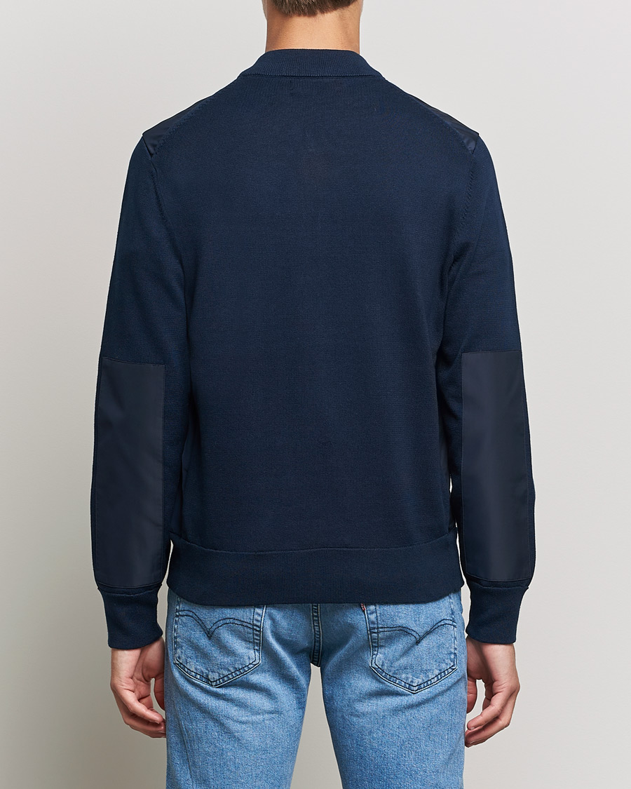 Men | Sweaters & Knitwear | Polo Ralph Lauren | Cotton Hybrid Full-Zip Sweater Piper Navy