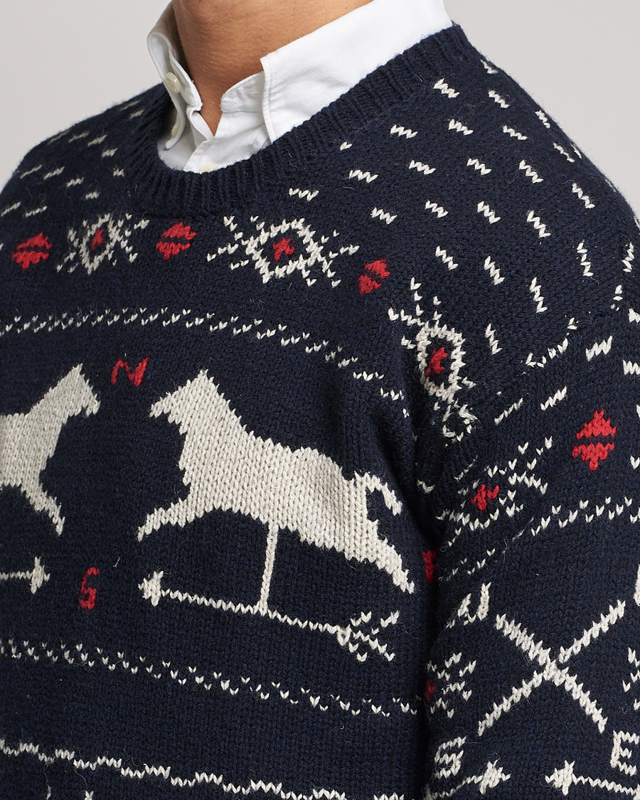Men | Sweaters & Knitwear | Polo Ralph Lauren | Wool Winter Knitted Sweater Navy Multi