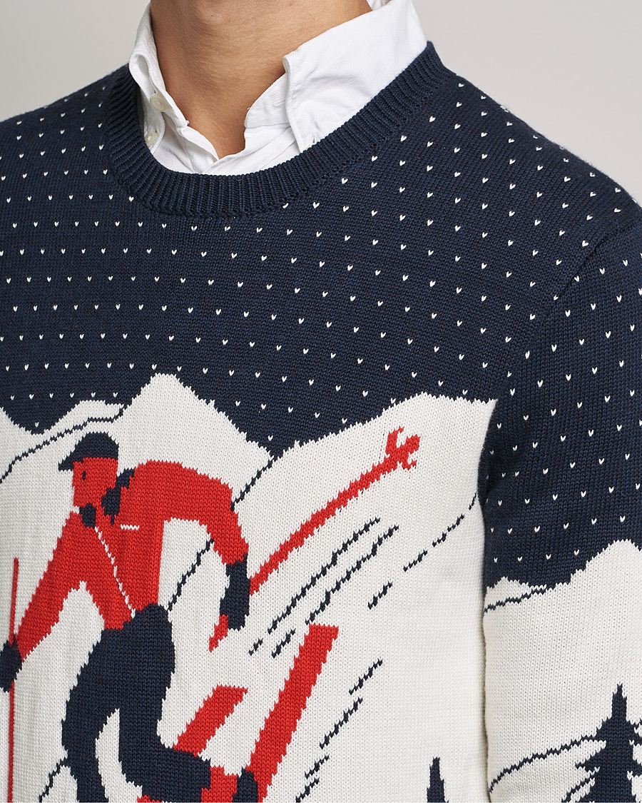 Men | Sweaters & Knitwear | Polo Ralph Lauren | Cotton Ski Knitted Sweater Navy Multi
