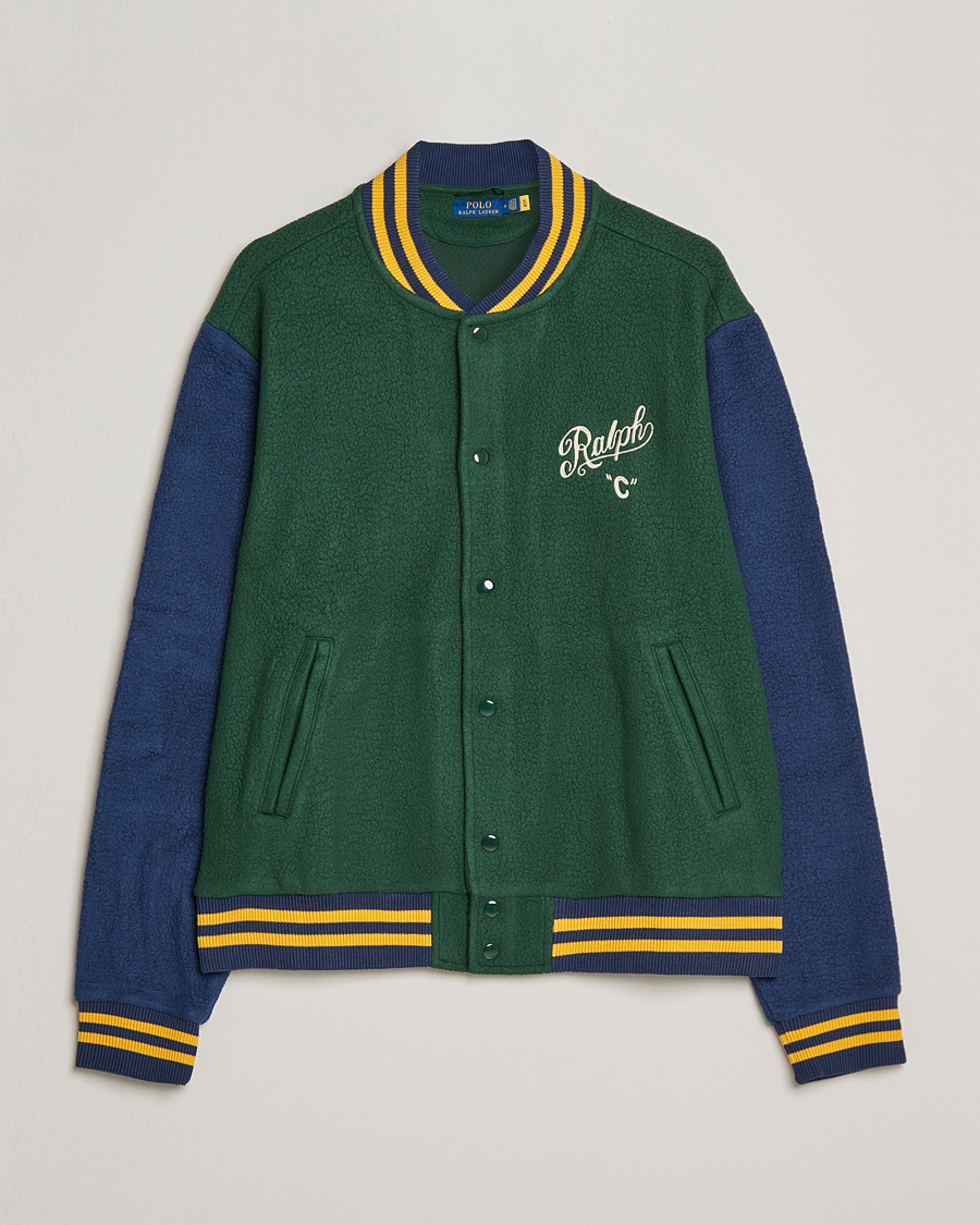 Men |  | Polo Ralph Lauren | Nylon Baseball Jacket College Green/Cruies Navy