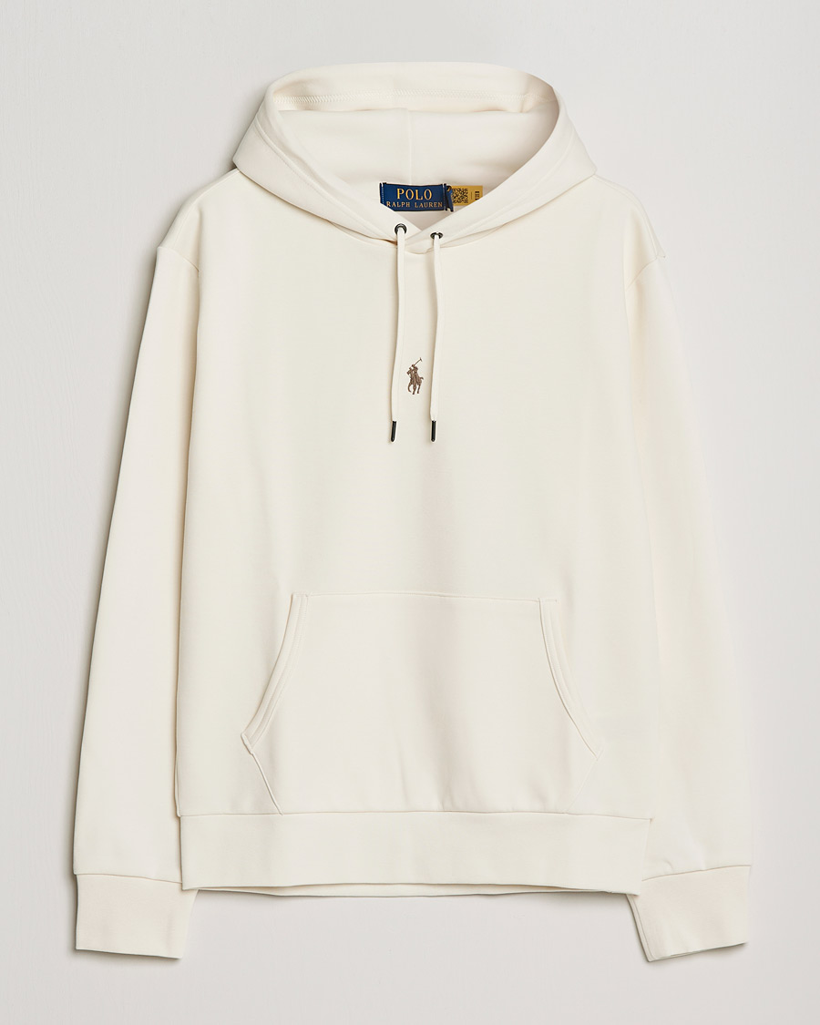 Men | Sweaters & Knitwear | Polo Ralph Lauren | Double Knit Logo Hoodie Clubhouse Cream