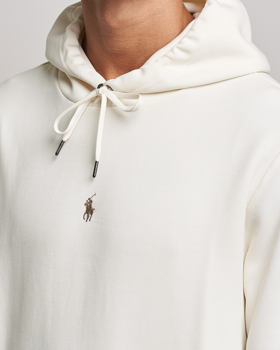 Men | Sweaters & Knitwear | Polo Ralph Lauren | Double Knit Logo Hoodie Clubhouse Cream