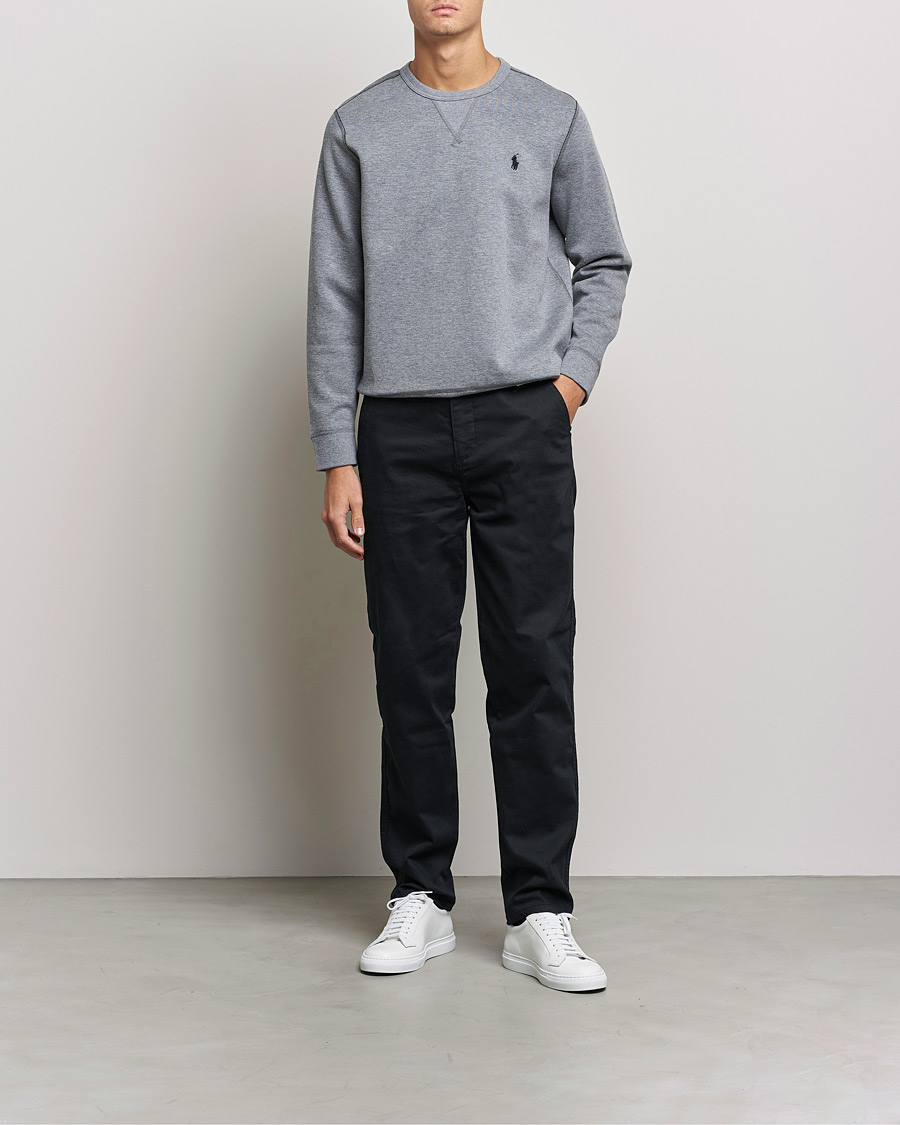 Men | Grey sweatshirts | Polo Ralph Lauren | Double Knit Sweatshirt Classic Grey Heather