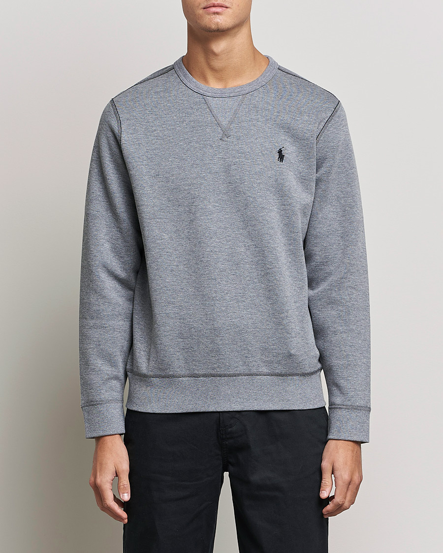 Men | Sweaters & Knitwear | Polo Ralph Lauren | Double Knit Sweatshirt Classic Grey Heather