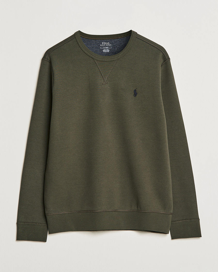 Men | Sweaters & Knitwear | Polo Ralph Lauren | Double Knit Sweatshirt Company Olive