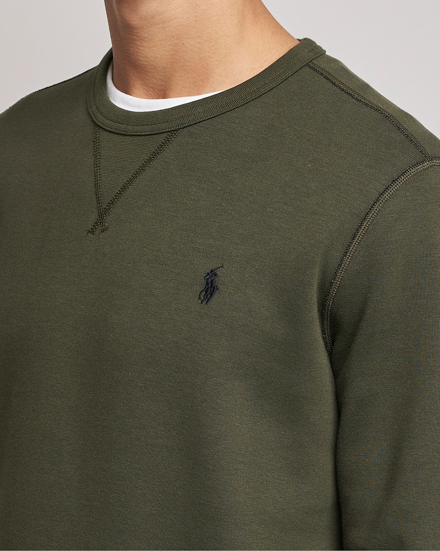 Men | Sweaters & Knitwear | Polo Ralph Lauren | Double Knit Sweatshirt Company Olive
