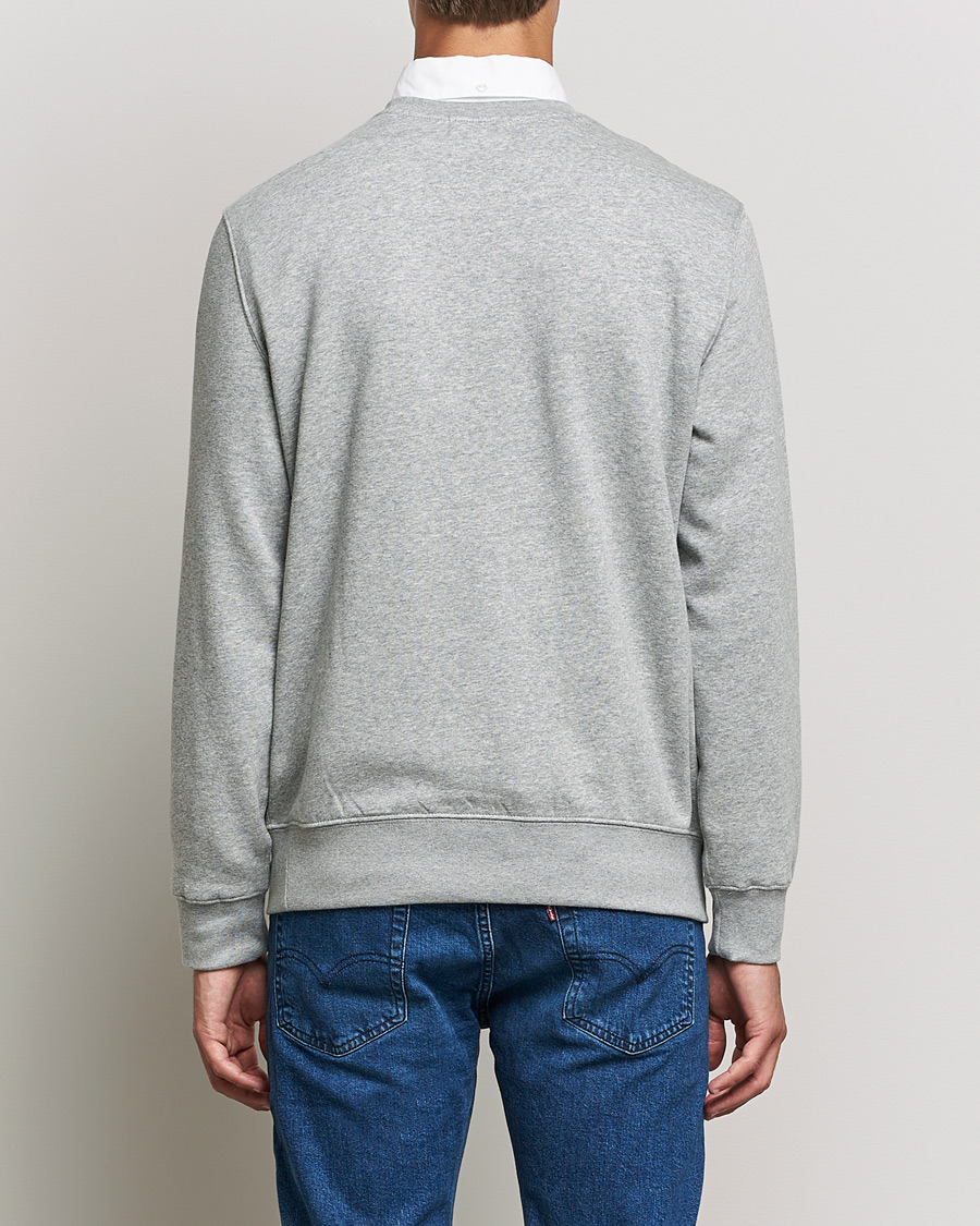 Men | Sweaters & Knitwear | Polo Ralph Lauren | Printed Denim Bear Sweatshirt Andover Heather