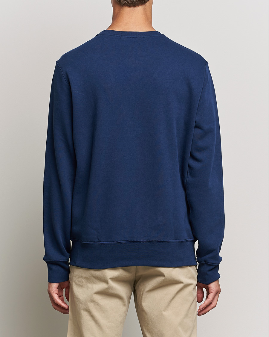 Men | Sweaters & Knitwear | Polo Ralph Lauren | Printed Denim Bear Sweatshirt Newport Navy