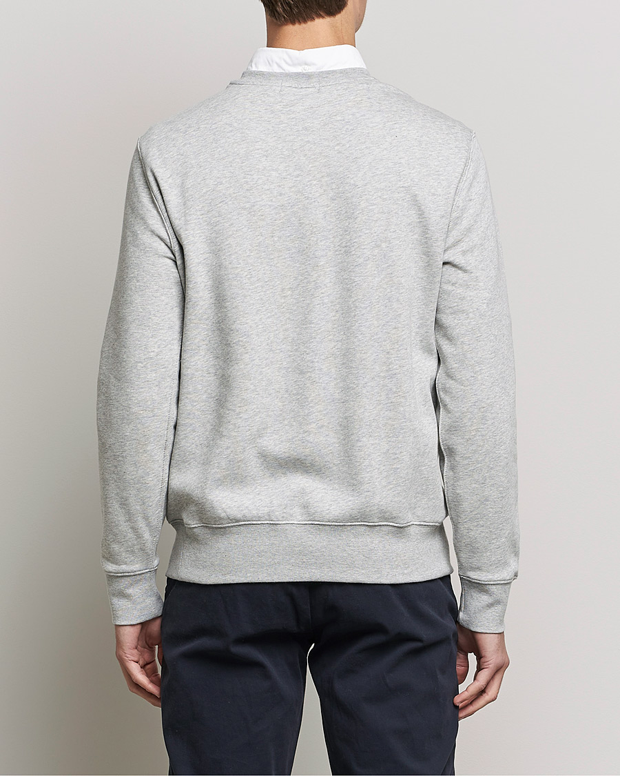 Men | Sweaters & Knitwear | Polo Ralph Lauren | Printed Denim Bear Sweatshirt Andover Heather