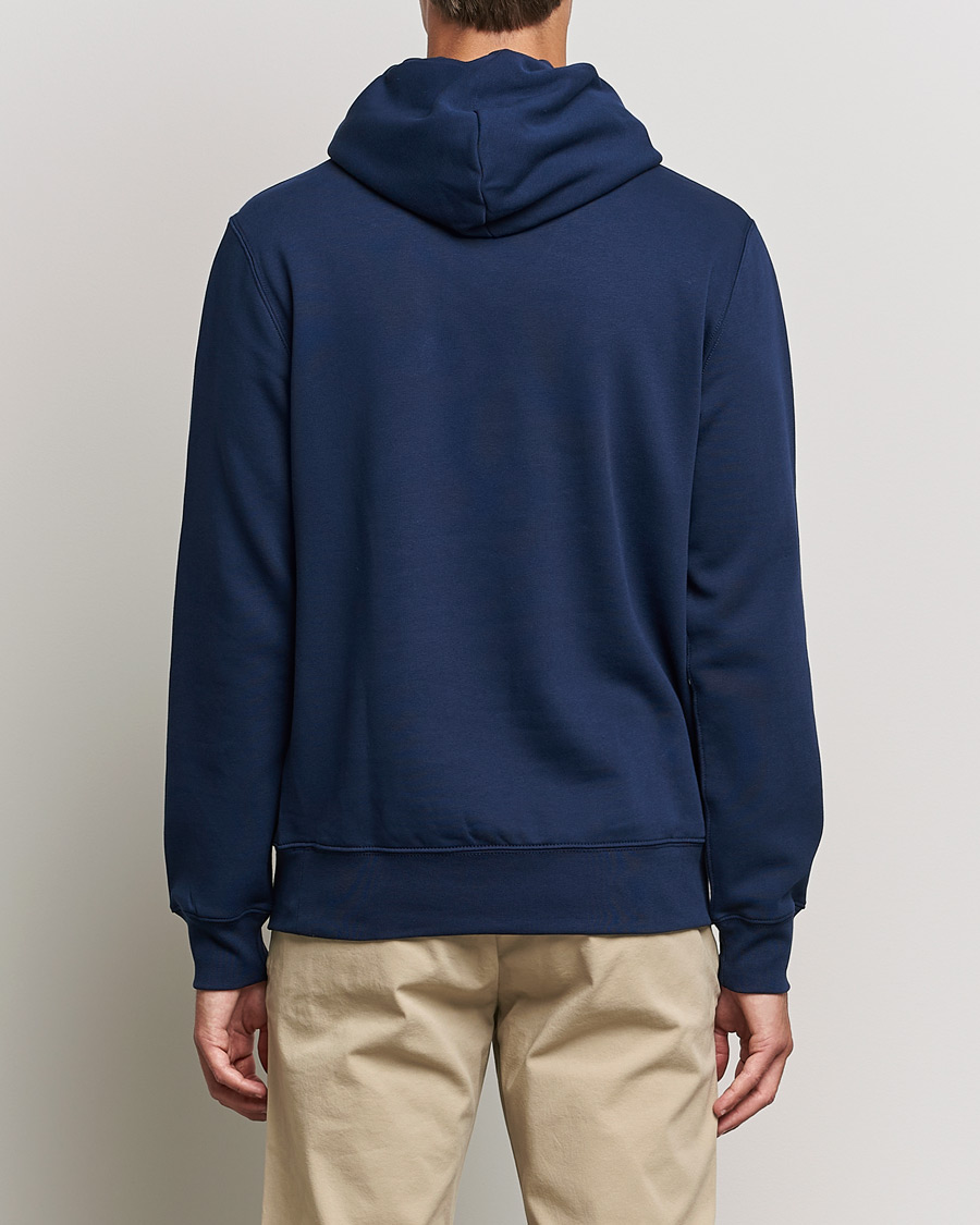 Men | Sweaters & Knitwear | Polo Ralph Lauren | Printed Denim Bear Hoodie Cruise Navy