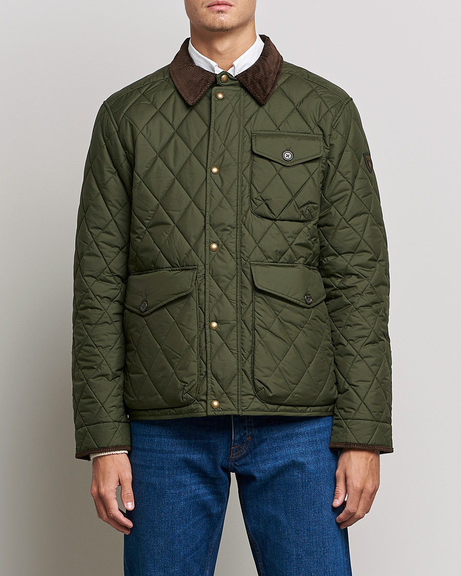 Polo Ralph Lauren Beaton Quilted Lined Field Jacket Company Olive at CareOf