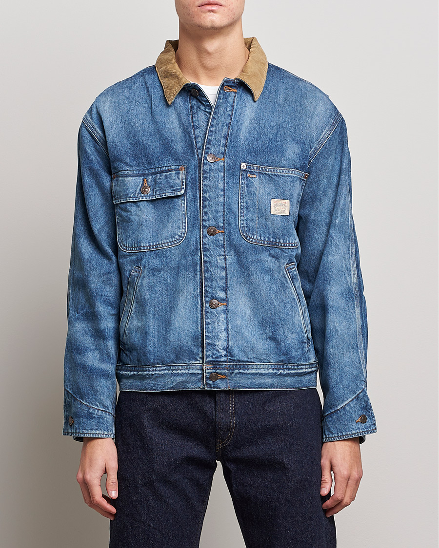 Men | Denim Jackets | Polo Ralph Lauren | Dungaree Denim Jacket Blue