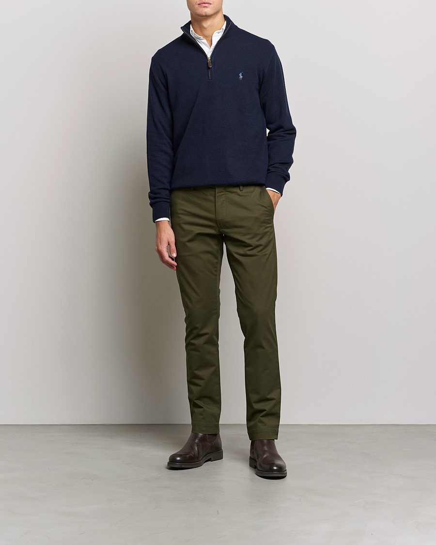 Men | Trousers | Polo Ralph Lauren | Slim Fit Stretch Chinos Armadillo Green