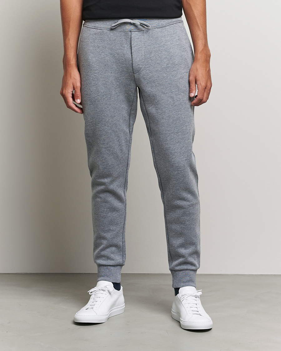 Men | Trousers | Polo Ralph Lauren | Double Knit Sweatpants Classic Grey Heather