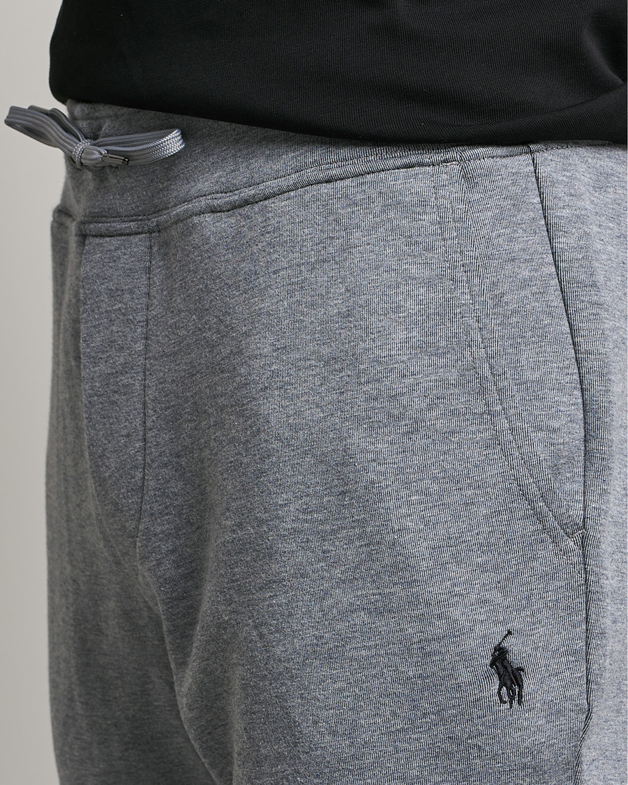Men | Trousers | Polo Ralph Lauren | Double Knit Sweatpants Classic Grey Heather