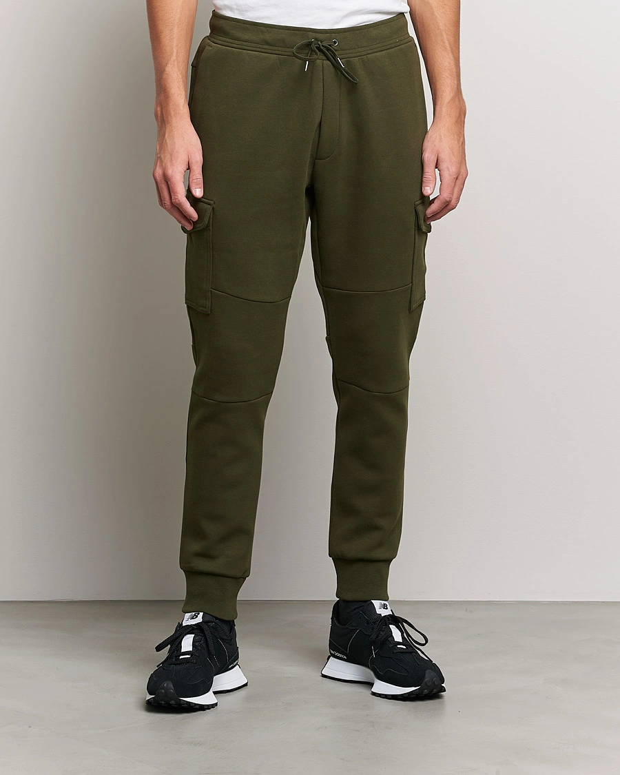 Men | Trousers | Polo Ralph Lauren | Double Knit Cargo Jogger Pants Company Olive