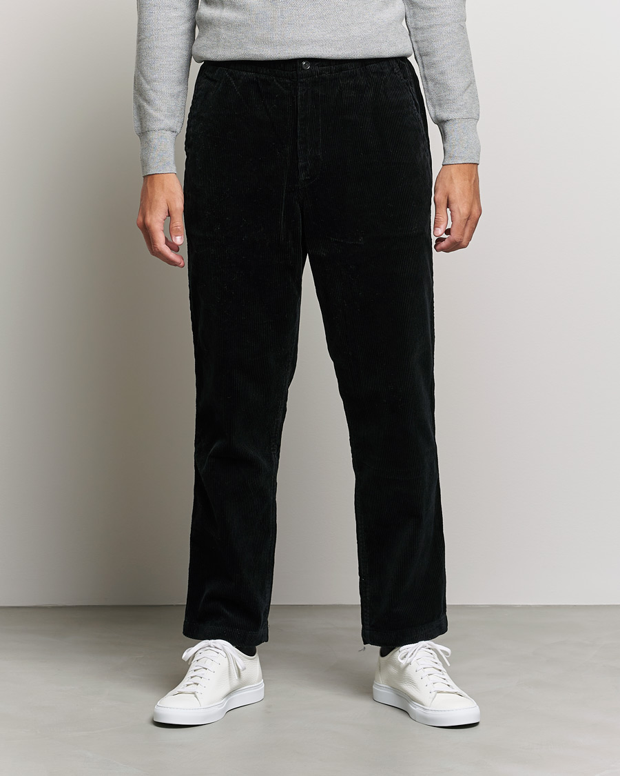 Men | Trousers | Polo Ralph Lauren | Prepster Corduroy Drawstring Pants Black