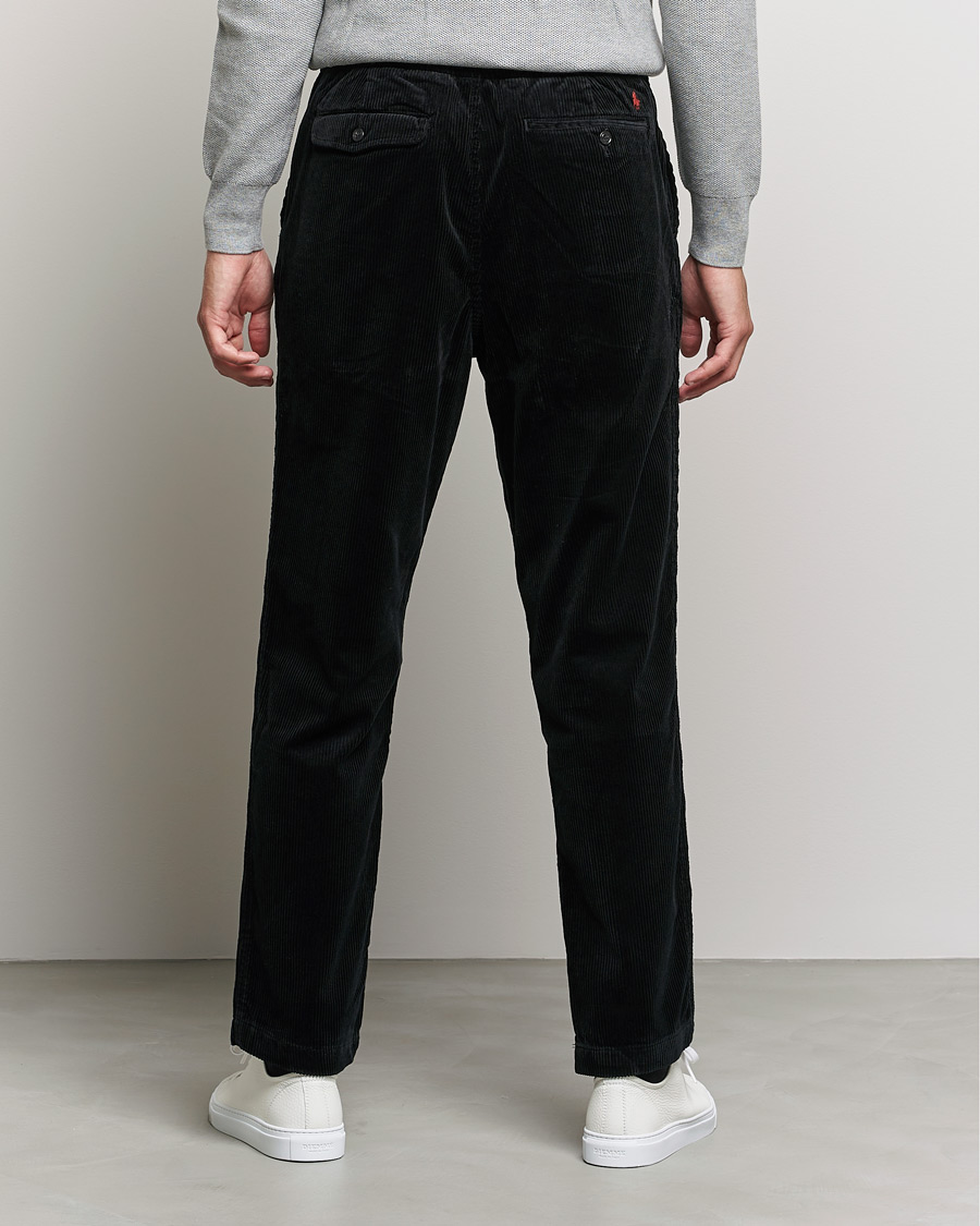 Men | Trousers | Polo Ralph Lauren | Prepster Corduroy Drawstring Pants Black