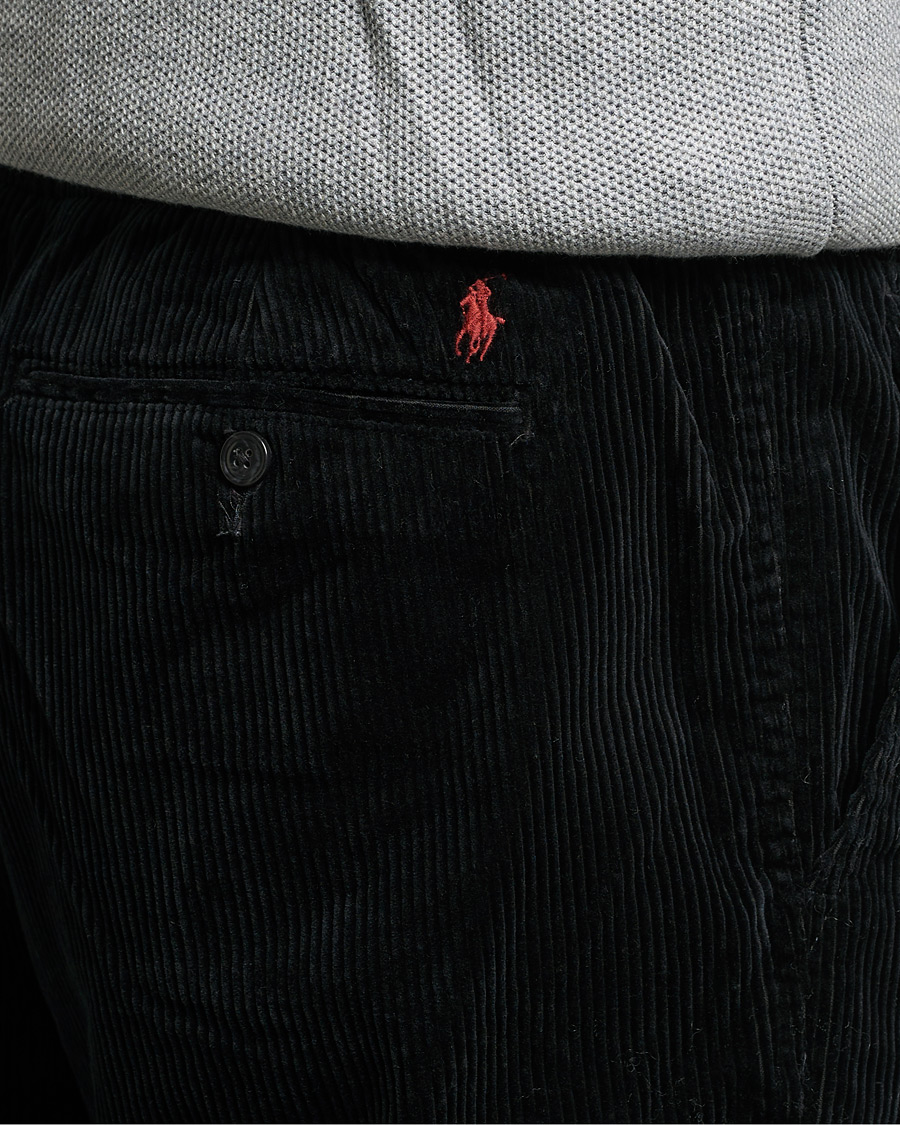 Men | Trousers | Polo Ralph Lauren | Prepster Corduroy Drawstring Pants Black