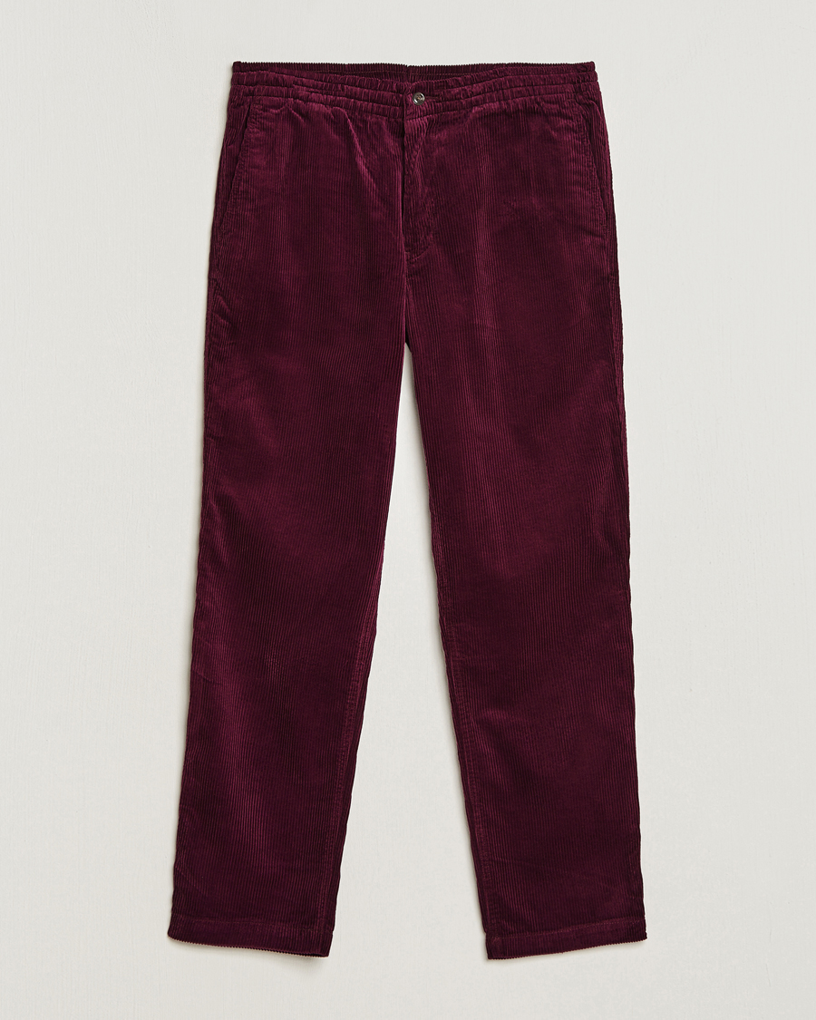 Men | Trousers | Polo Ralph Lauren | Prepster Corduroy Drawstring Pants Ruby