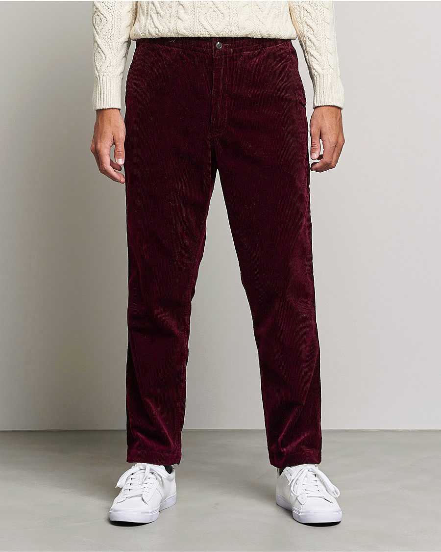 Men | Corduroy Trousers | Polo Ralph Lauren | Prepster Corduroy Drawstring Pants Ruby