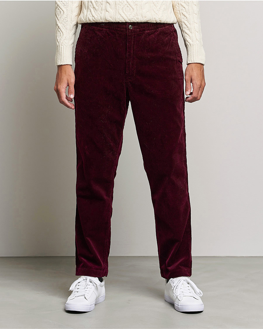 Men | Trousers | Polo Ralph Lauren | Prepster Corduroy Drawstring Pants Ruby