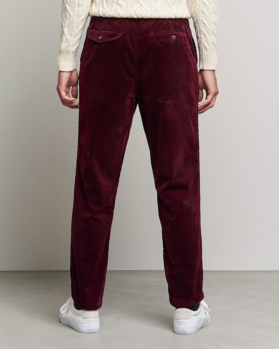 Men | Trousers | Polo Ralph Lauren | Prepster Corduroy Drawstring Pants Ruby