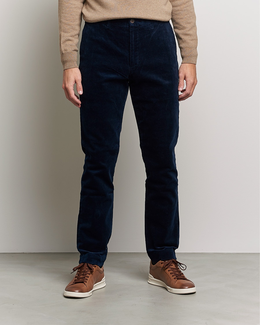 Men |  | Polo Ralph Lauren | Hudson Slim Fit Corduroy Trousers Hunter Navy