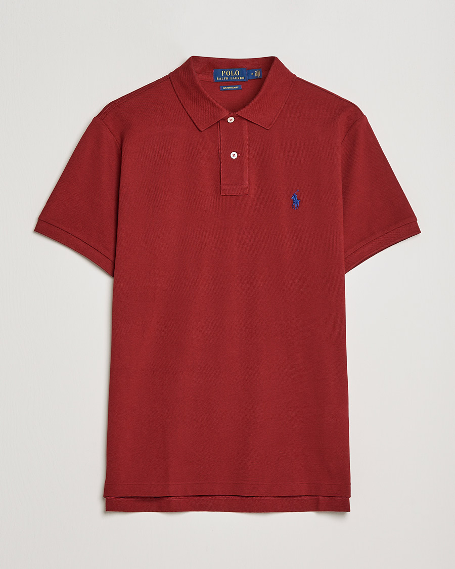 Men | Polo Shirts | Polo Ralph Lauren | Custom Slim Fit Polo Holiday Red