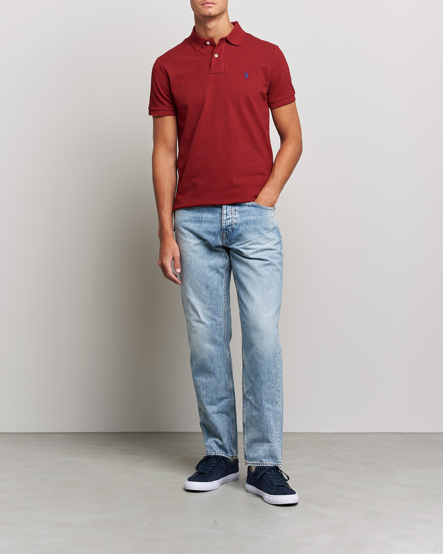 Men | Polo Shirts | Polo Ralph Lauren | Custom Slim Fit Polo Holiday Red