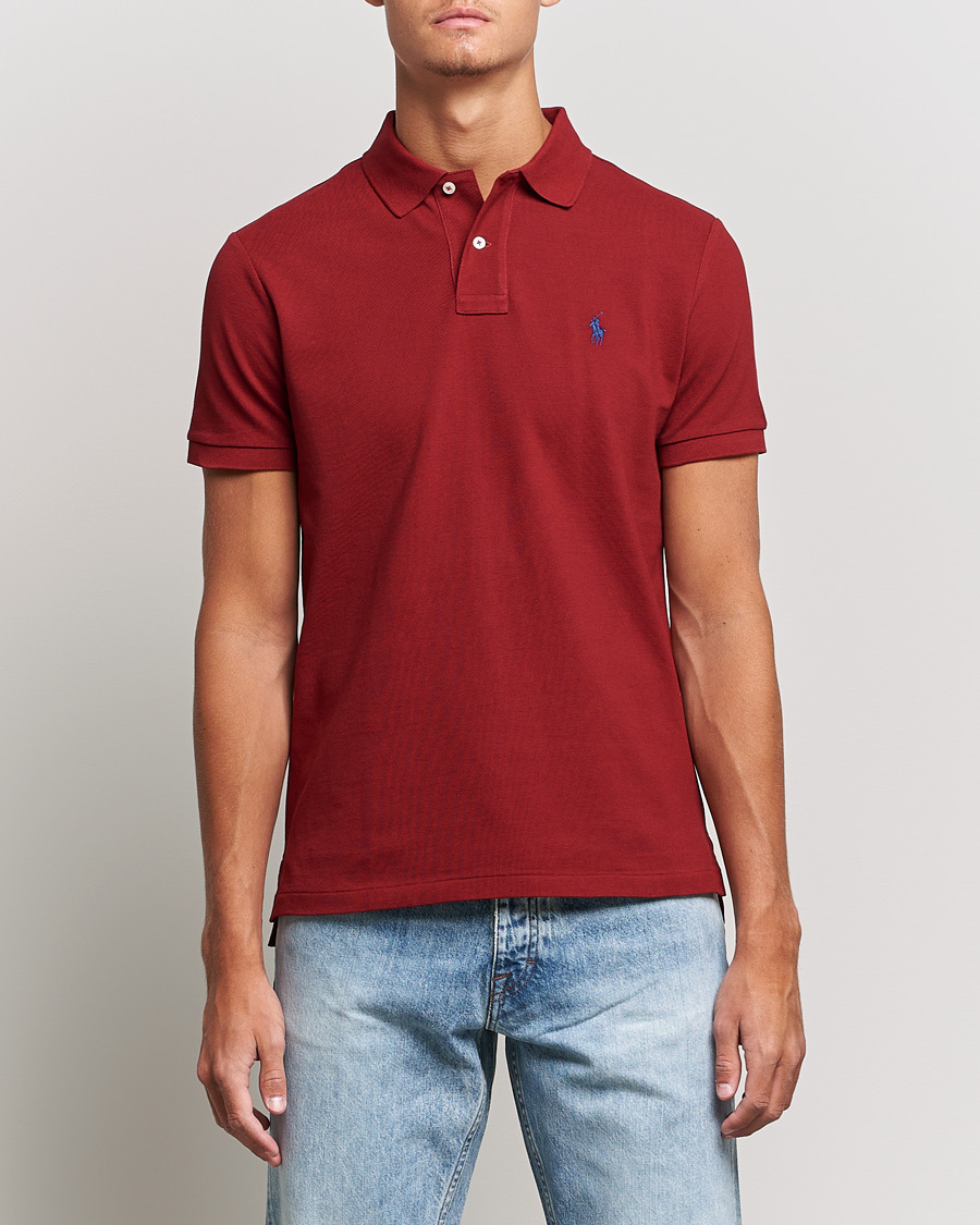 Men | Polo Shirts | Polo Ralph Lauren | Custom Slim Fit Polo Holiday Red