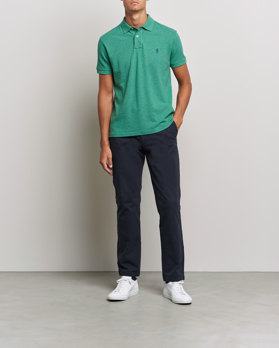 Men |  | Polo Ralph Lauren | Custom Slim Fit Polo Potomac Green Heather