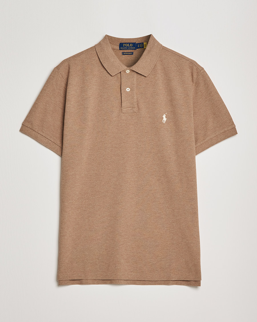 Men | Polo Shirts | Polo Ralph Lauren | Custom Slim Fit Polo Italian Heather