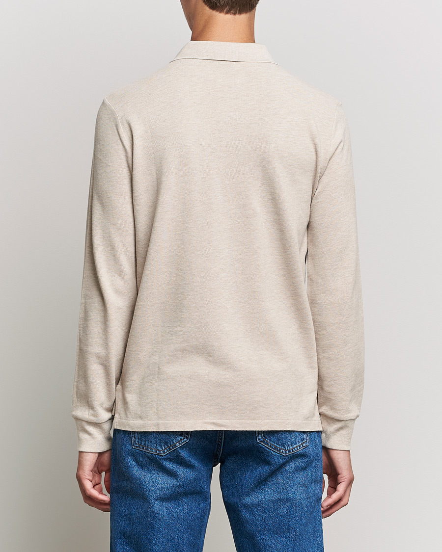 Men | Sweaters & Knitwear | Polo Ralph Lauren | Custom Slim Fit Long Sleeve Polo Dune Heather
