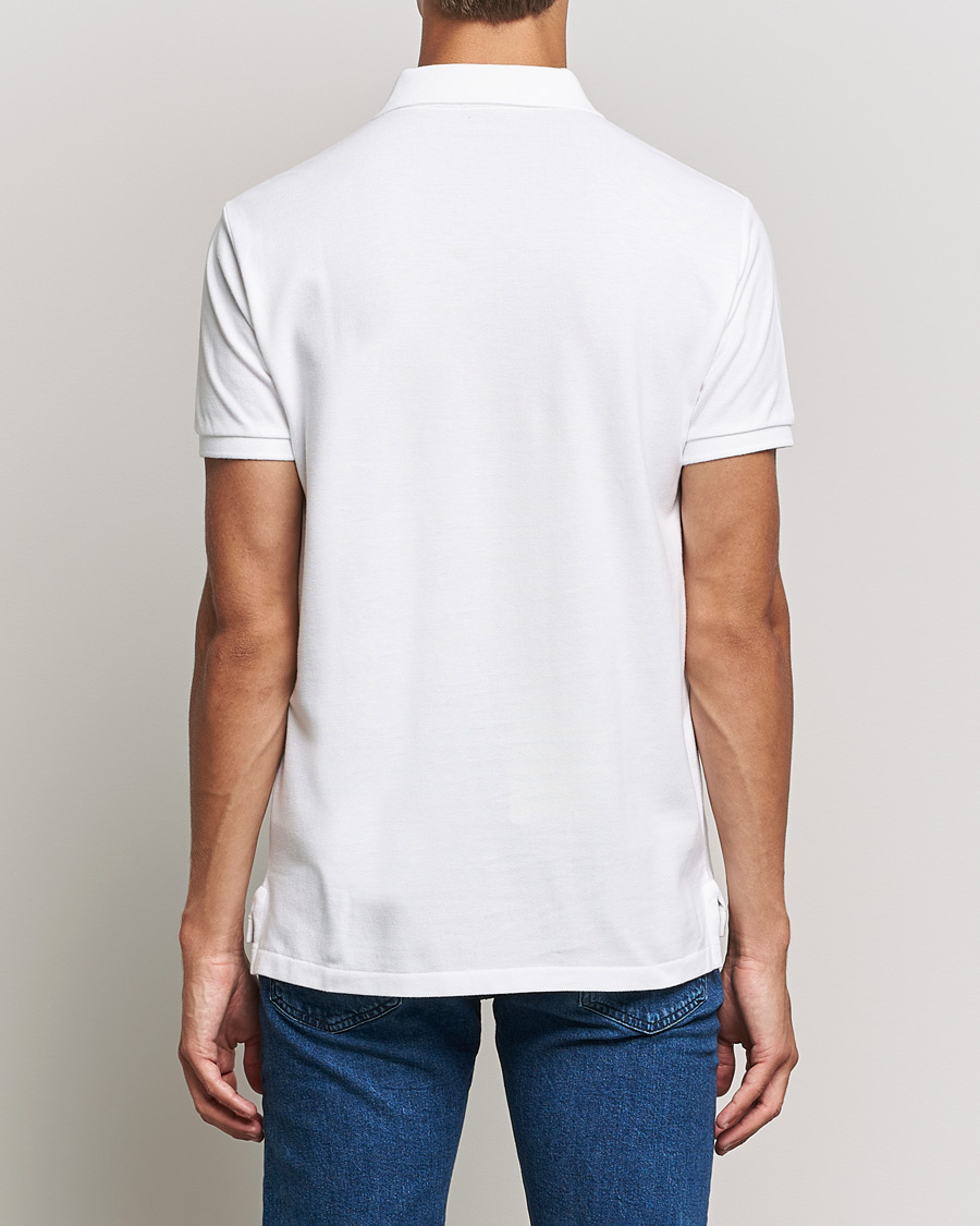 Men | Polo Shirts | Polo Ralph Lauren | Custom Slim Fit Denim Bear Polo White