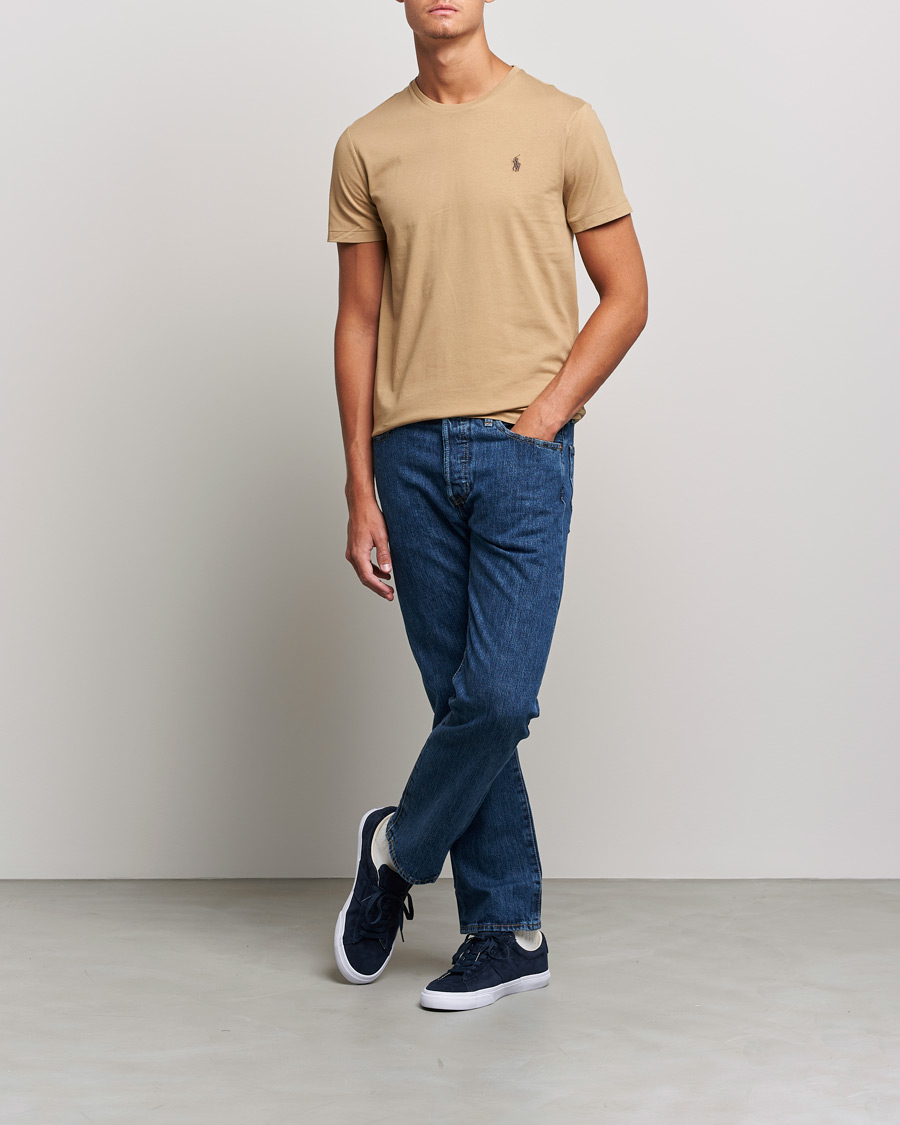 Men | T-Shirts | Polo Ralph Lauren | Crew Neck Tee Luxury Tan