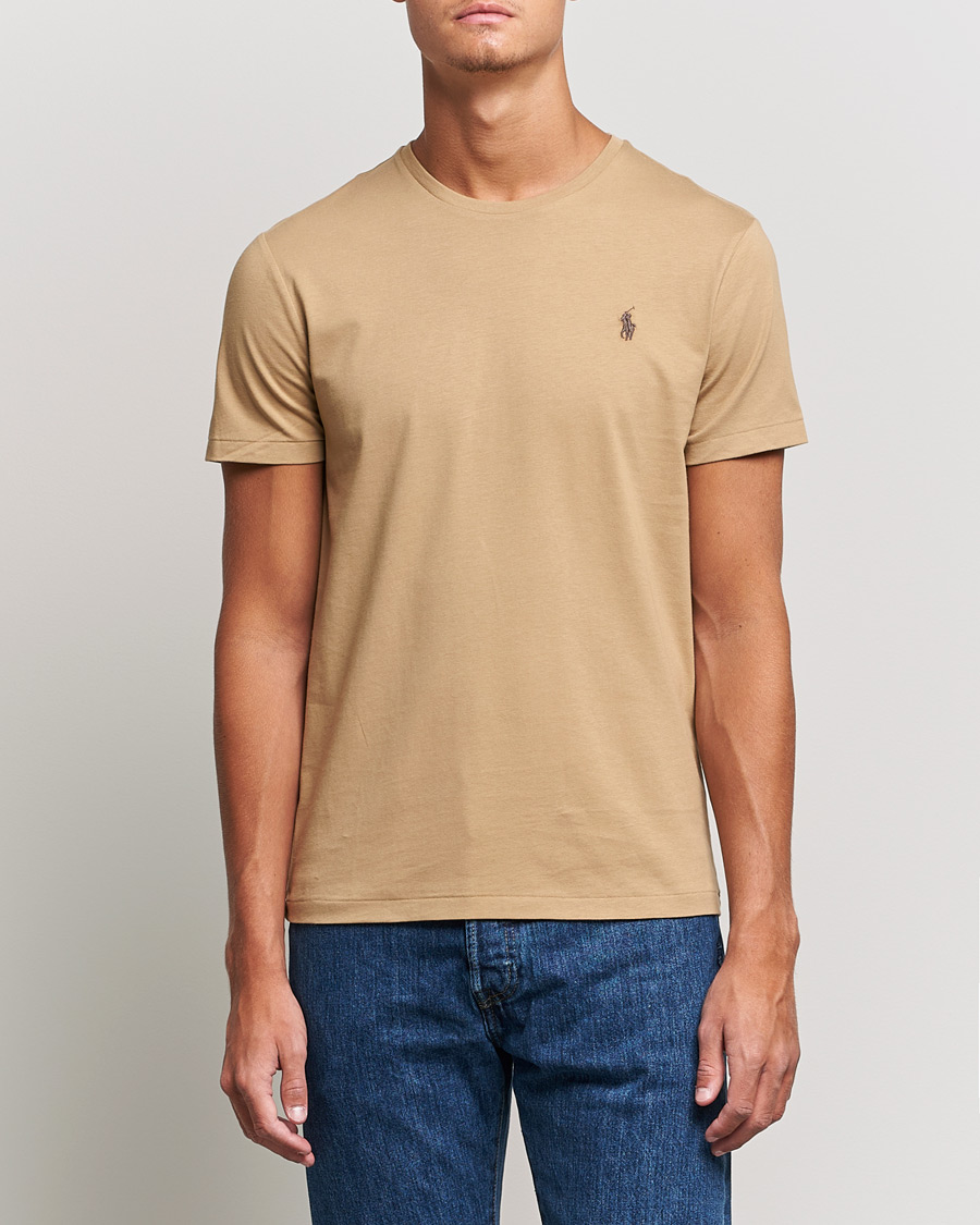 Men | T-Shirts | Polo Ralph Lauren | Crew Neck Tee Luxury Tan