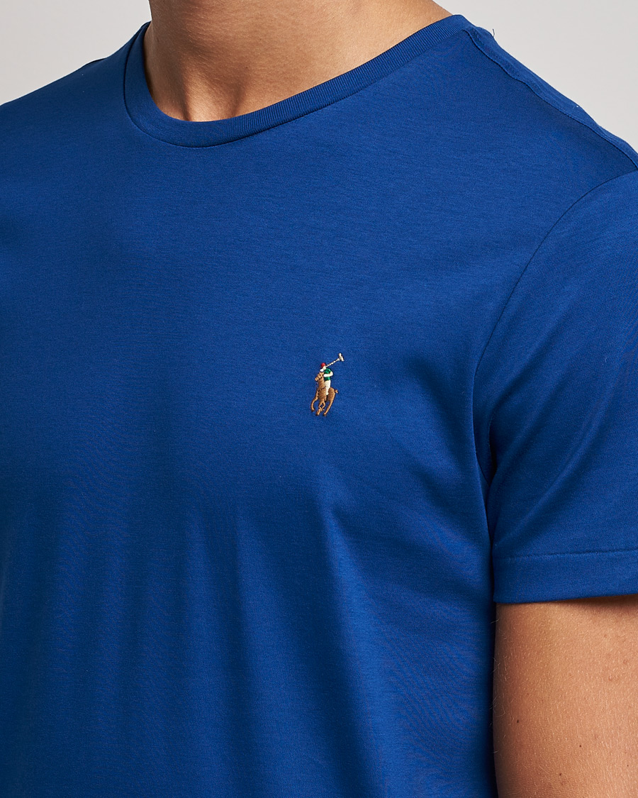 Men | T-Shirts | Polo Ralph Lauren | Luxury Pima Cotton Crew Neck Tee Harrison Blue