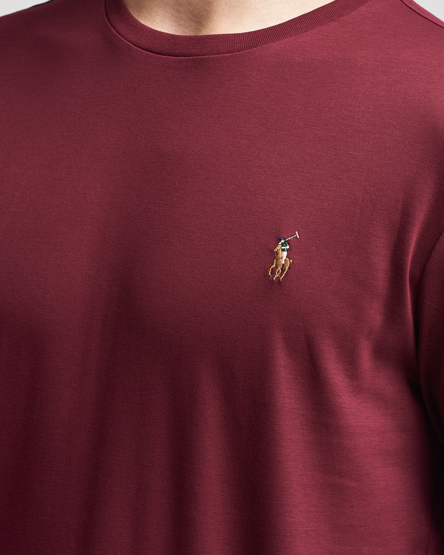 Men | T-Shirts | Polo Ralph Lauren | Luxury Pima Cotton Long Sleeve Tee Classic Wine