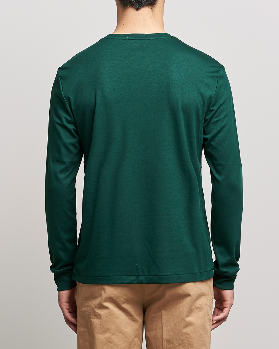 Men | T-Shirts | Polo Ralph Lauren | Luxury Pima Cotton Long Sleeve Tee College Green