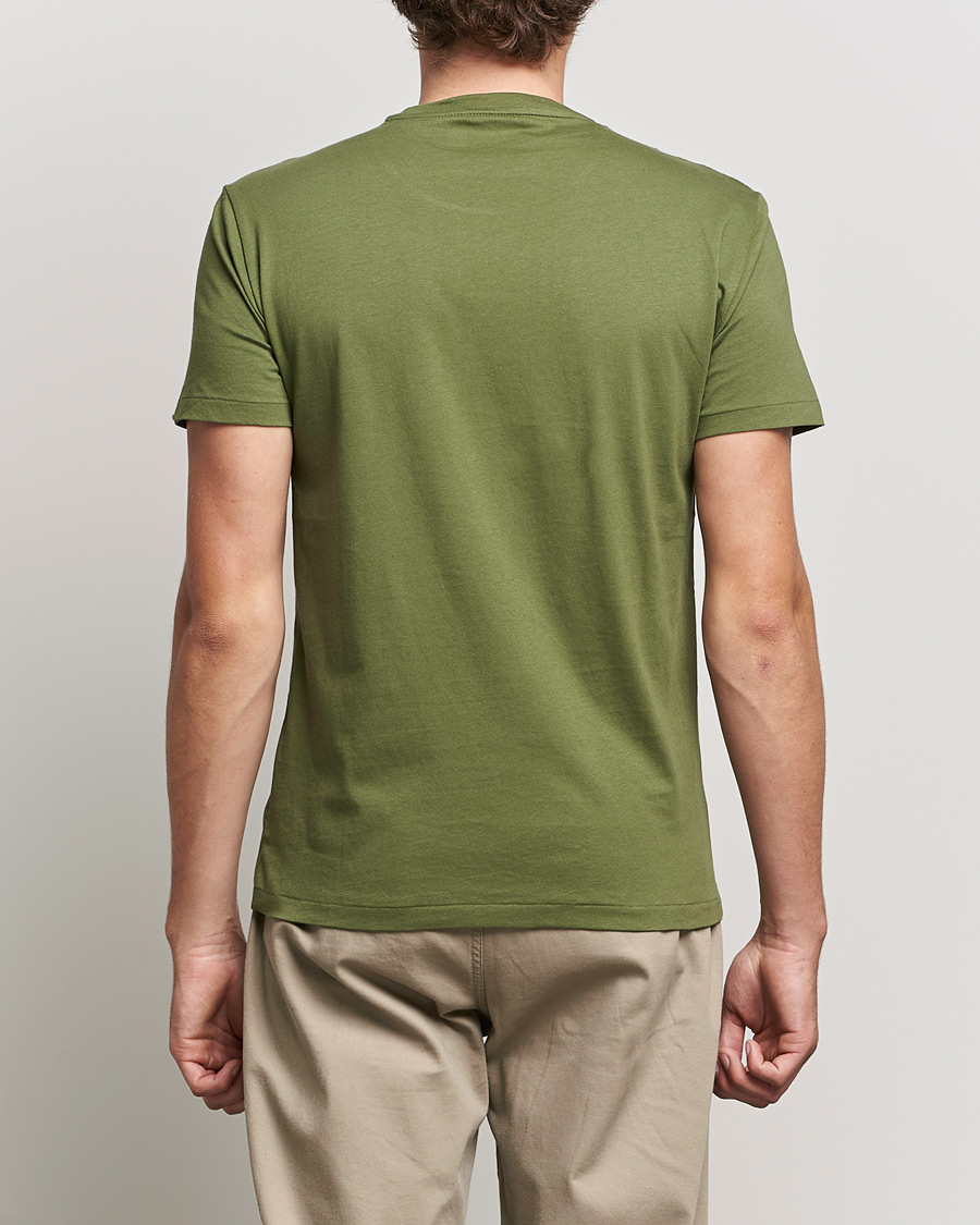 Men | T-Shirts | Polo Ralph Lauren | Center Logo Crew Neck Tee Army Olive