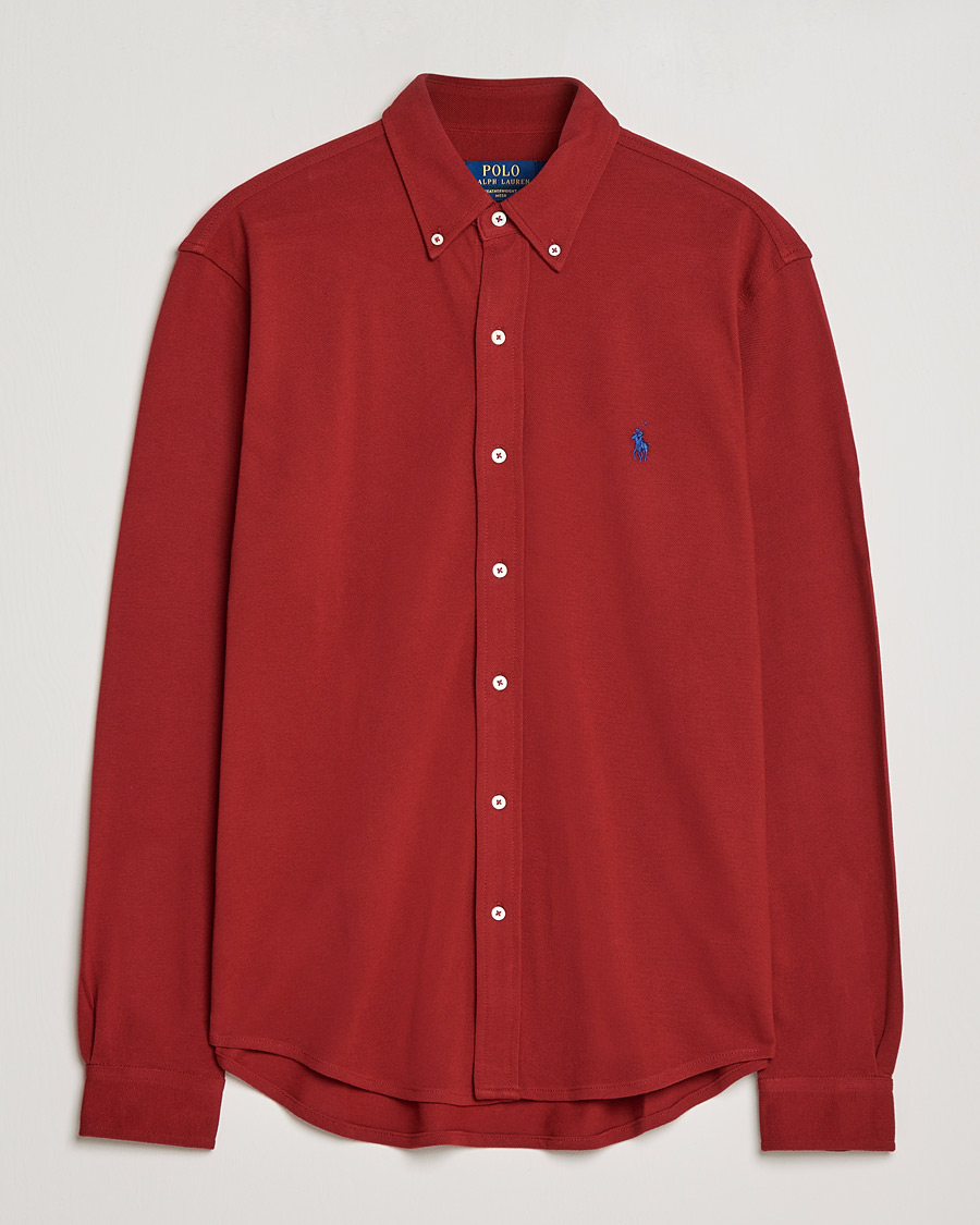 Men | Polo Shirts | Polo Ralph Lauren | Featherweight Shirt Holiday Red