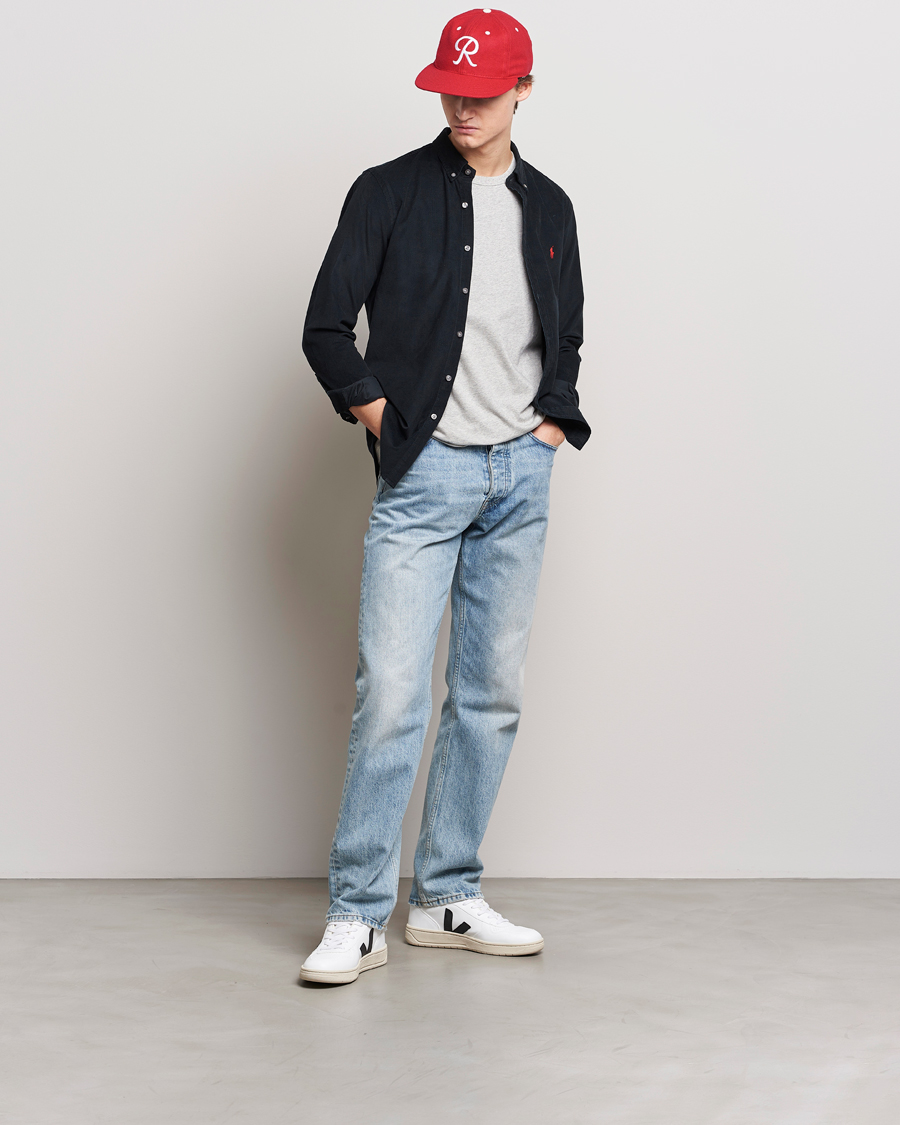 Men | Shirts | Polo Ralph Lauren | Slim Fit Corduroy Shirt Black