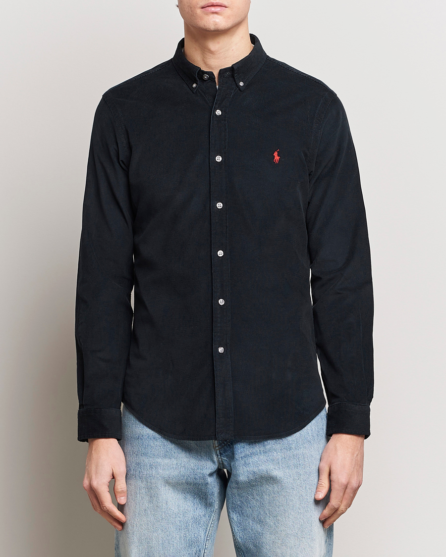 Men | Sale: 30% Off | Polo Ralph Lauren | Slim Fit Corduroy Shirt Black