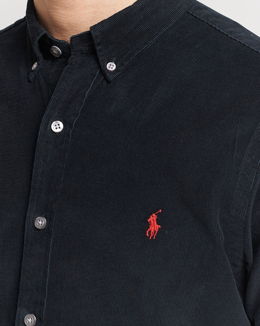 Men | Shirts | Polo Ralph Lauren | Slim Fit Corduroy Shirt Black