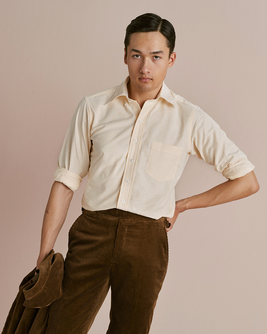 Men | Trousers | Polo Ralph Lauren | Corduroy Pleated Drawstring Trousers Snuff