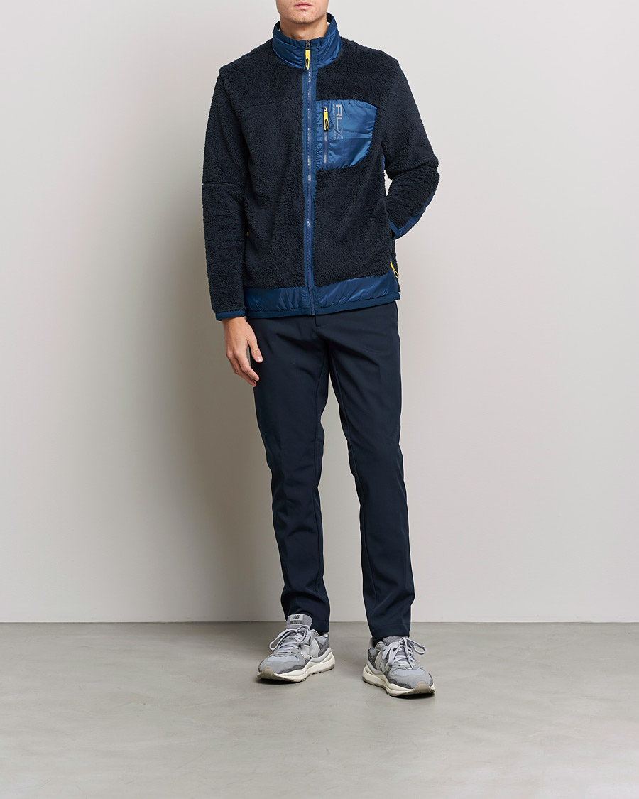 Men | Sweaters & Knitwear | RLX Ralph Lauren | Hi-Pile Full Zip Sweater College Navy