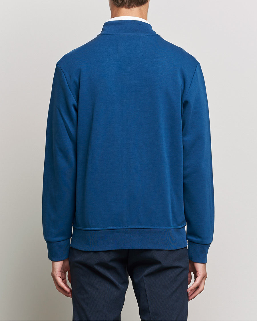 Men | Sweaters & Knitwear | RLX Ralph Lauren | Double Knit Full Zip Sweater Raleigh Blue